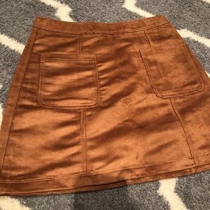 Tan Suede Skirt 🐆